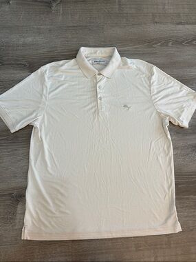 Tommy Bahama Men's Light Cream Polo Shirt